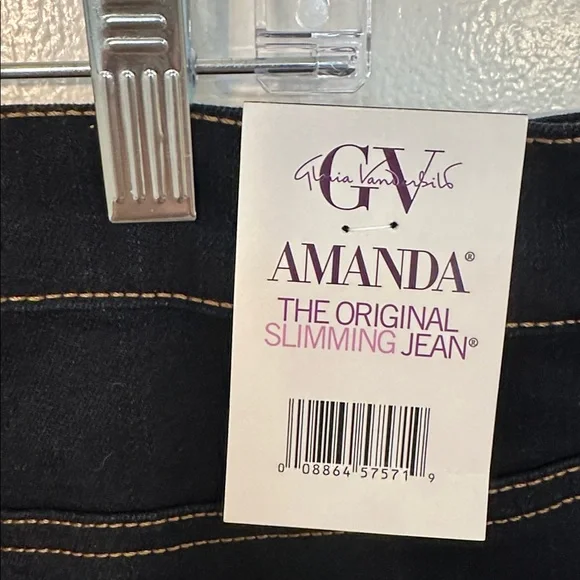 NWT Size 18, Gloria Vanderbilt Blue Jeans - Picture 4 of 9